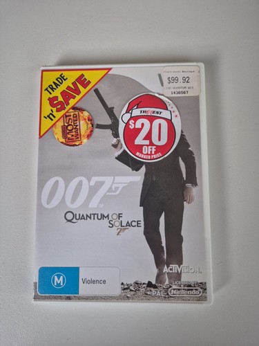 007: Quantum of Solace (2008) Wii box