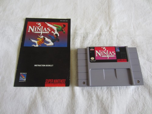 3 Ninjas Kick Back (1994) SNES box