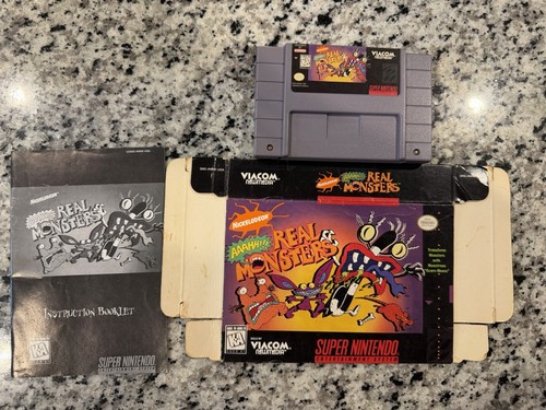 Aaahh!!! Real Monsters (1995) SNES box