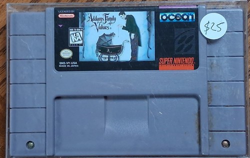 Addams Family Values (1995) SNES box