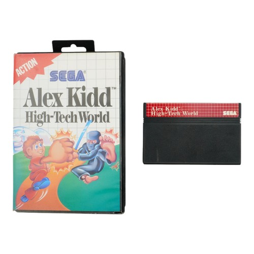 Alex Kidd: High-Tech World (1987) Master System box