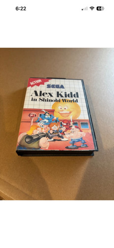 Alex Kidd in Shinobi World (1990) Master System box