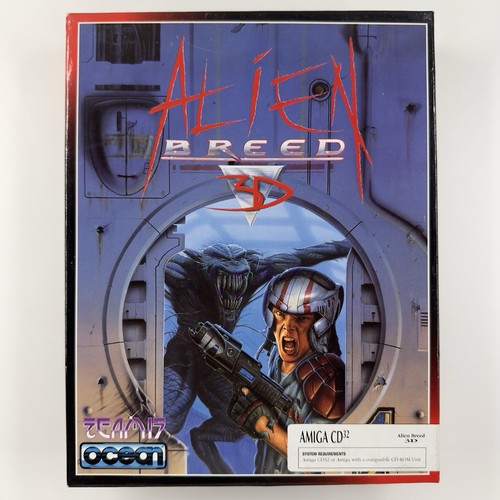 Alien Breed 3D (1995) Amiga CD32 box