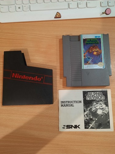 Alpha Mission (1986) NES box