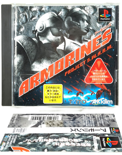 Armorines: Project S.W.A.R.M. (1999) PlayStation box