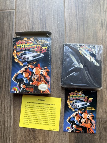 Back to the Future Part II & III (1990) NES box
