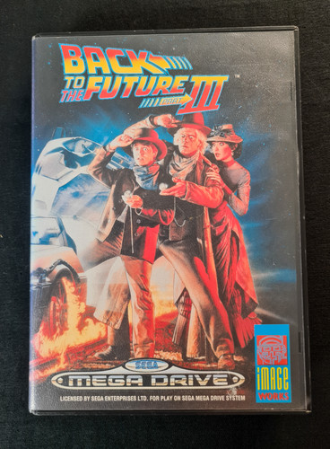 Back to the Future Part III (1991) Mega Drive box
