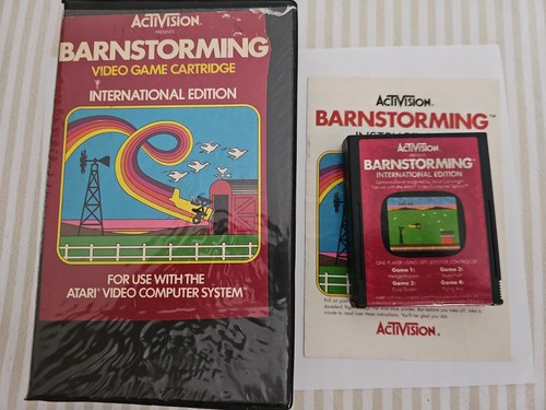 Barnstorming (1982) Atari 2600 box