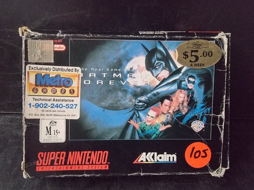 Batman Forever (1995) Game Gear box