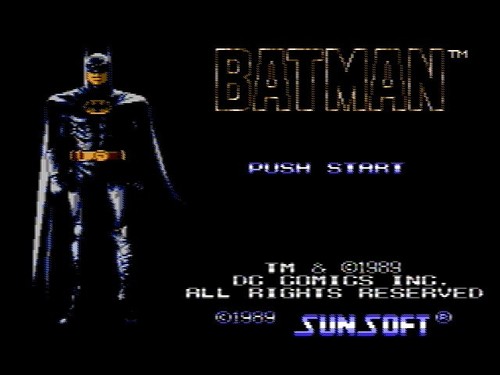 Batman: The Video Game (1989) NES box
