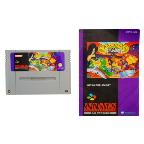 Battletoads in Battlemaniacs (1993) SNES box