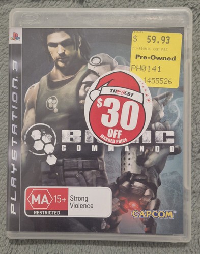 Bionic Commando (2009) PlayStation 3 box