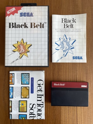 Black Belt (1986) Master System box