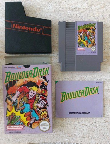 Boulder Dash (1984) NES box