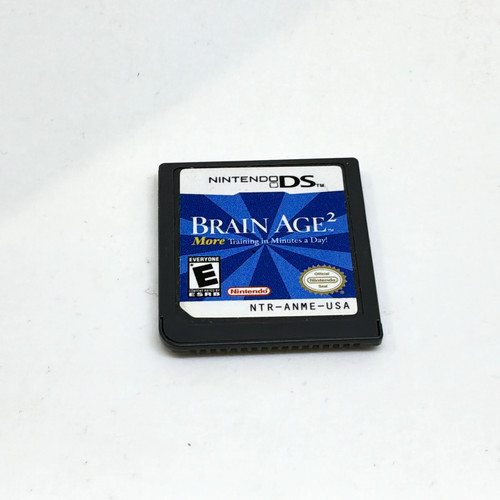 Brain Age 2: More Training in Minutes a Day! (2005) Nintendo DS box
