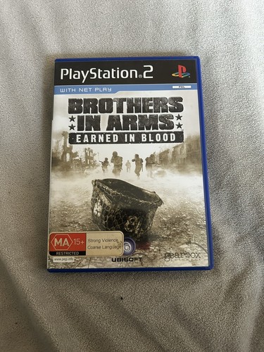 Brothers in Arms: Earned in Blood (2005) PlayStation 2 box