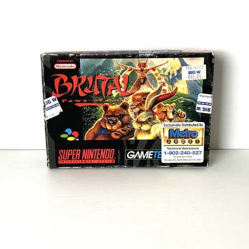 Brutal: Paws of Fury (1994) Mega-CD box