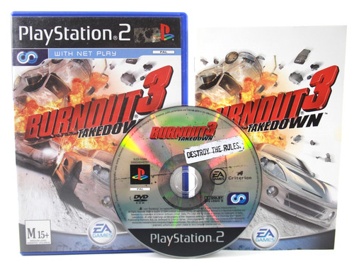 Burnout 3: Takedown (2004) PlayStation 2 box