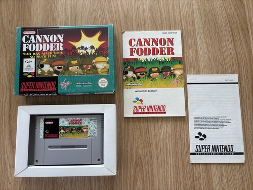 Cannon Fodder (1993) SNES box