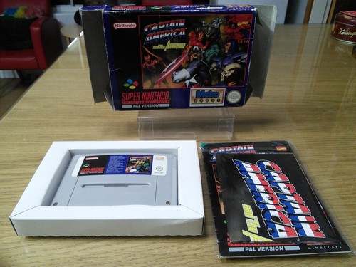 Captain America and The Avengers (1991) Game Gear box
