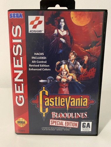Castlevania: Bloodlines (1994) Mega Drive box