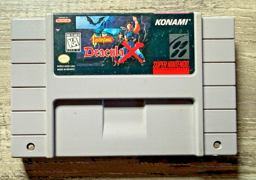 Castlevania: Dracula X (1995) SNES box