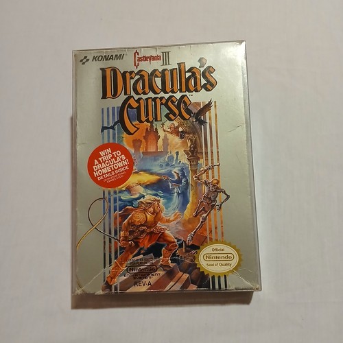 Castlevania III: Dracula's Curse (1989) NES box