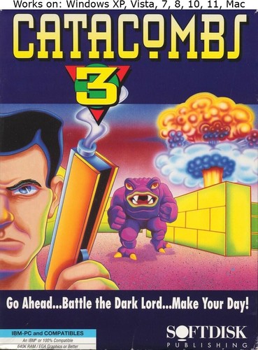 Catacomb 3-D (1991) DOS box