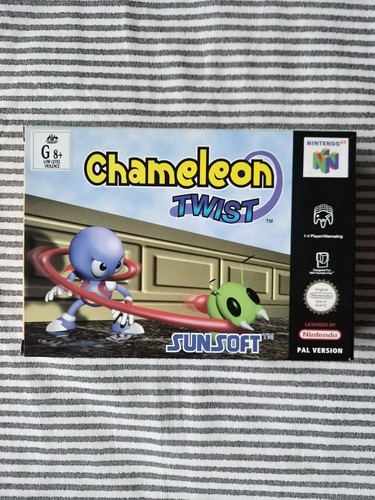 Chameleon Twist (1997) Nintendo 64 box