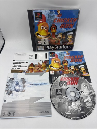 Chicken Run (2000) PlayStation box