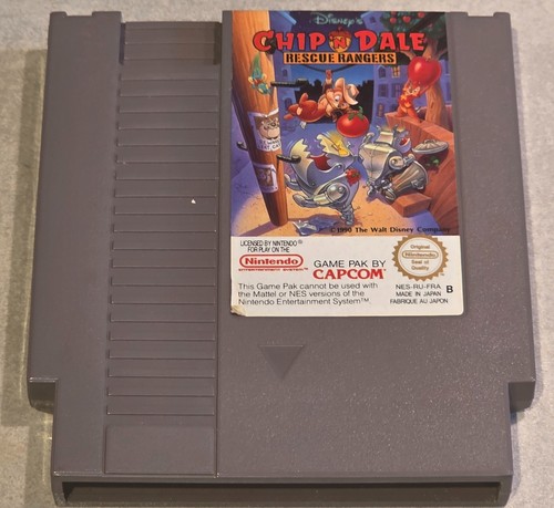 Chip 'n Dale Rescue Rangers (1990) NES box