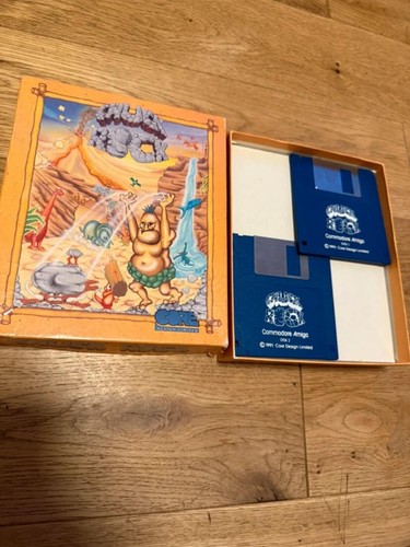 Chuck Rock (1991) Amiga box