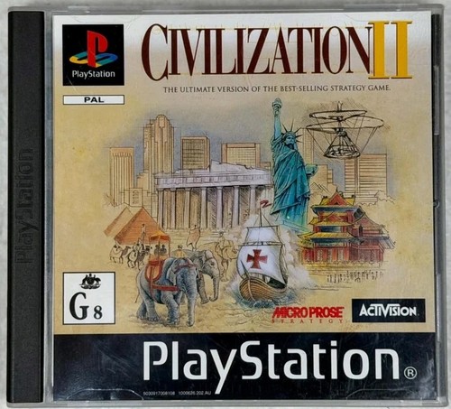 Civilization II (1996) PlayStation box