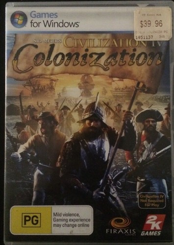 Civilization IV: Colonization (2008) Windows box