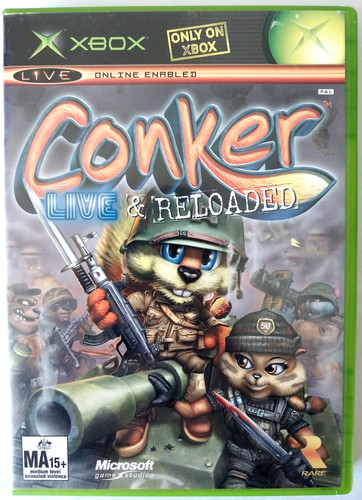 Conker: Live & Reloaded (2005) Xbox box