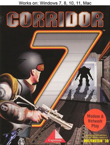Corridor 7: Alien Invasion (1994) DOS box