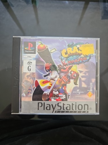 Crash Bandicoot: Warped (1998) PlayStation box