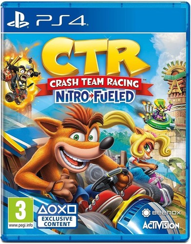 Crash Team Racing Nitro-Fueled (2019) PlayStation 4 box