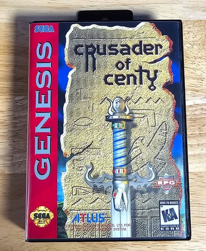 Crusader of Centy (1994) Mega Drive box
