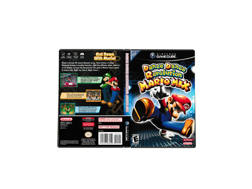Dance Dance Revolution: Mario Mix (2005) GameCube box