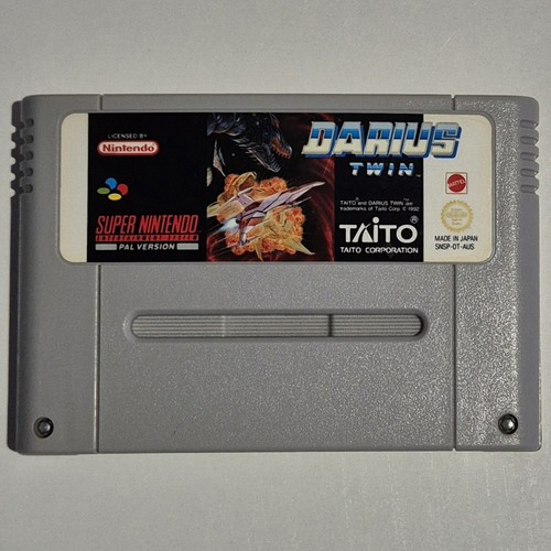 Darius Twin (1991) SNES box