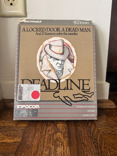 Deadline (1982) Atari 8-bit box