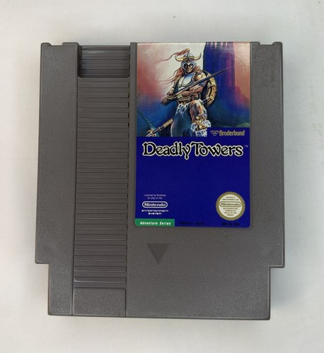 Deadly Towers (1986) NES box