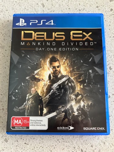 Deus Ex: Mankind Divided (2016) PlayStation 4 box
