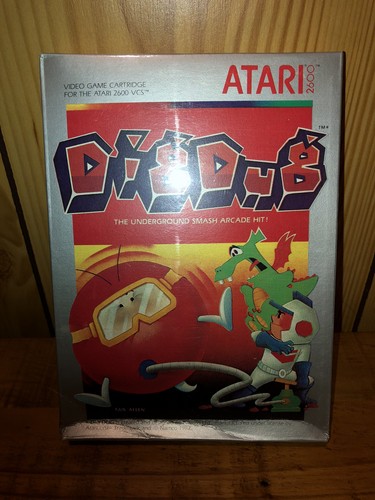 Dig Dug (1982) NES box