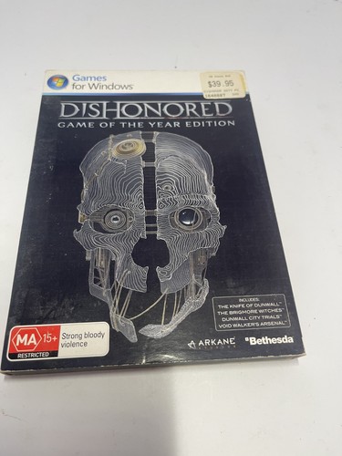 Dishonored (2012) PlayStation 4 box