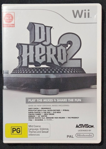 DJ Hero 2 (2010) Wii box