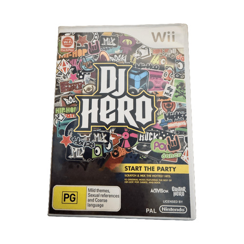 DJ Hero (2009) Wii box