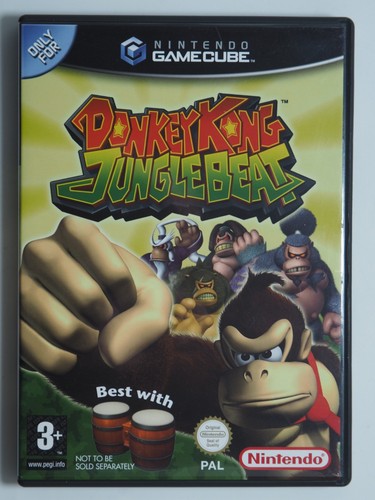 Donkey Kong Jungle Beat (2004) GameCube box