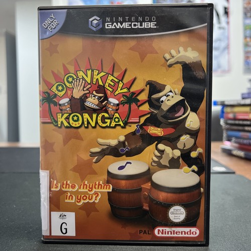 Donkey Konga (2003) GameCube box